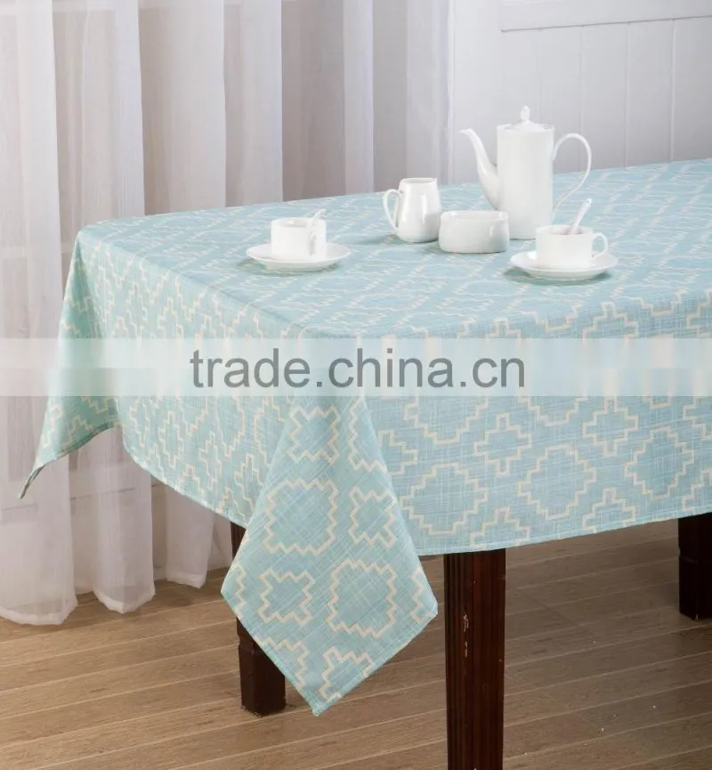 1PC LINEN LOOK PRINTING TABLECLOTH