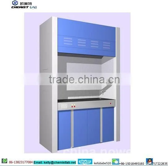 Chemical Laboratory Steel Bench-Top Fume Hood With Sink