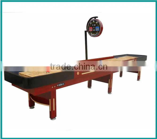 China supply pure wooden shuffleboard game machine