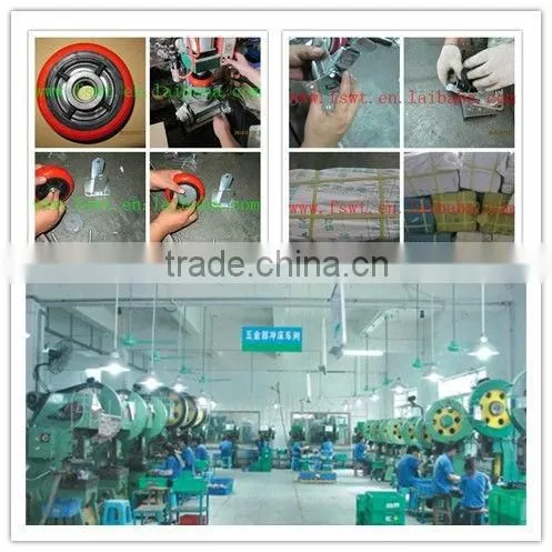 3-10 Inch Industrial Rubber Caster Wheel With Swivel