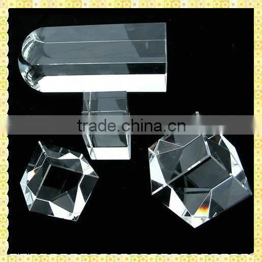 Handcrafted Blank Crystal Cube Souvenir Items For Promotion Items
