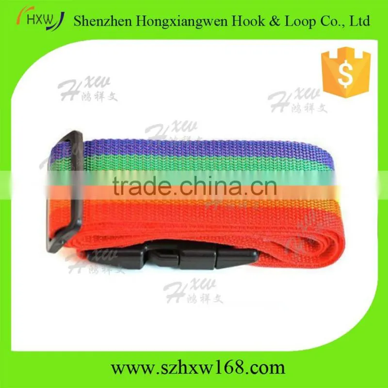 Travel Accessories Rainbow Luggage Straps with buckle
