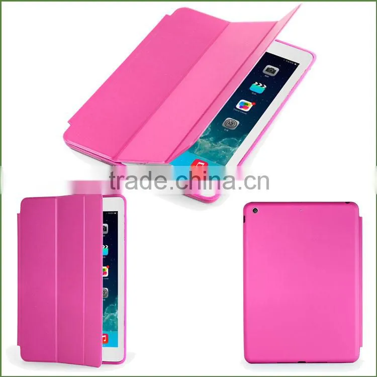 Smart Wake Sleep Function PC+PU Leather Case for iPad Air
