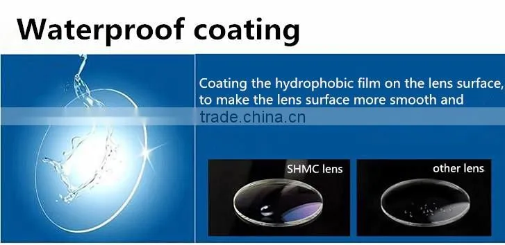 1.56 waterproof coating optical eye lens