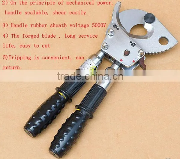 Heavy duty power Ratchet cable cutter hand power cutter