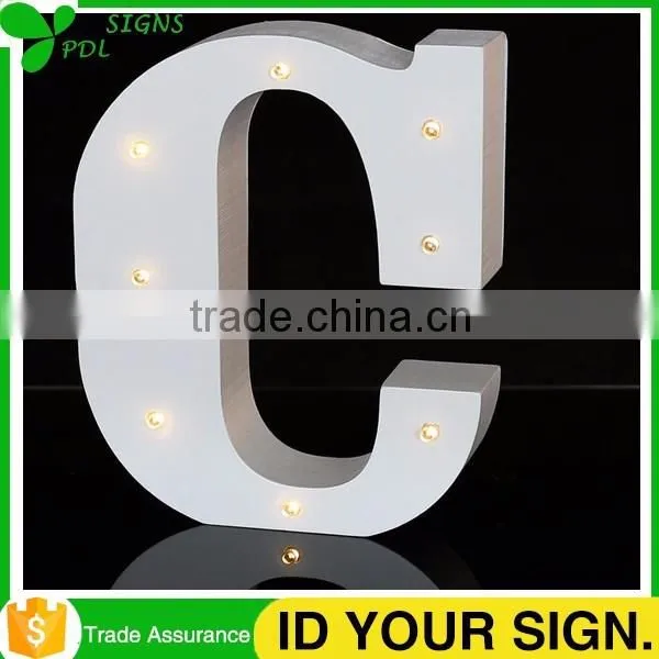 MDF Letters Alphabet Words In Led Lights