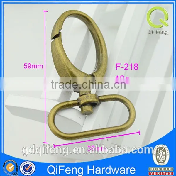 antique brass hook handbag snap hook western style fashion brass snap hook for bag