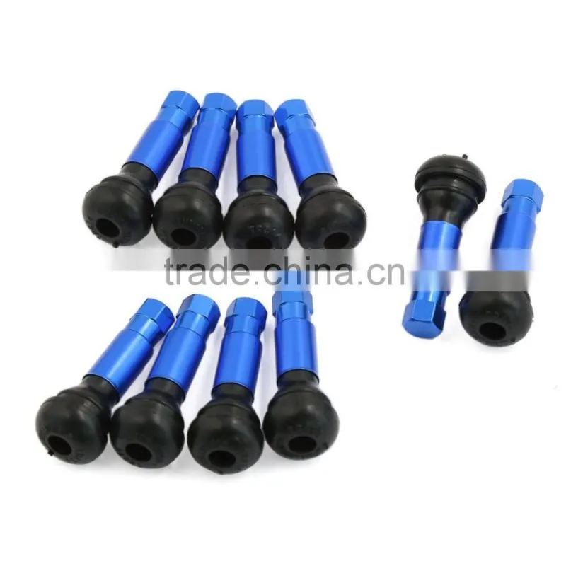 Car Tri Color Dust Cap Tubeless Plug In Wheel tire valve