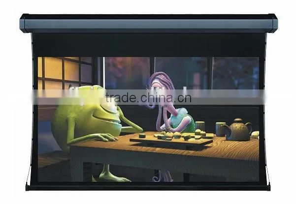 200" Electric Projector Screen Tab Tensioned with 3D Screen