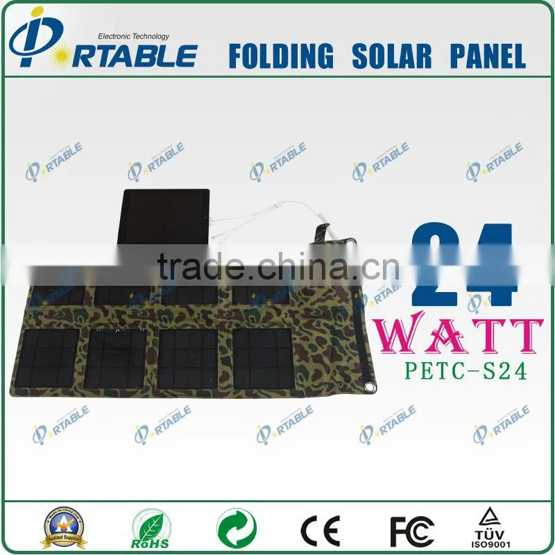 portable solar panel charger 5V ~ 18V