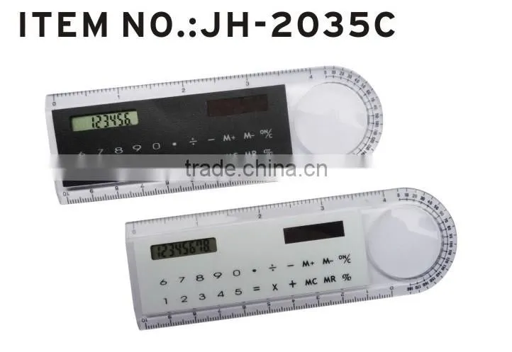 Stationery 15cm 8 digit Ruler Calculator For School Promotion