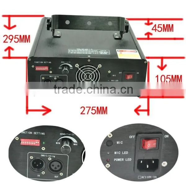 150mW DMX Green home party laser light
