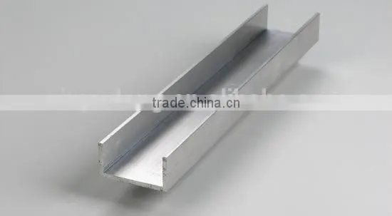 China factory window and door u shaped aluminium extrusion profile