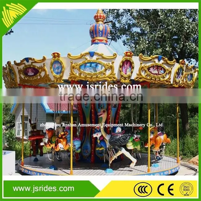 New design children ride carousel horses for playground ride
