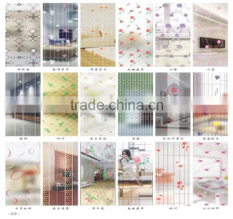 china factory price design frosted silk-screen printing glass