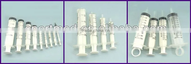 medical plastic good quality white color syringe