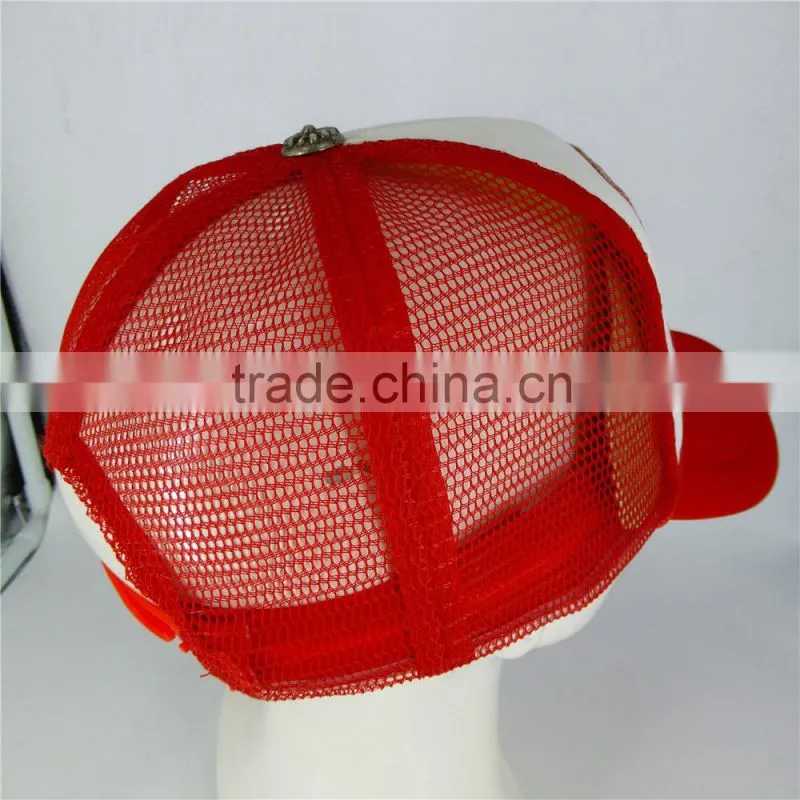 5-Panel High Profile Cheap Trucker Caps Mesh Caps With Embroidery Patch Logo