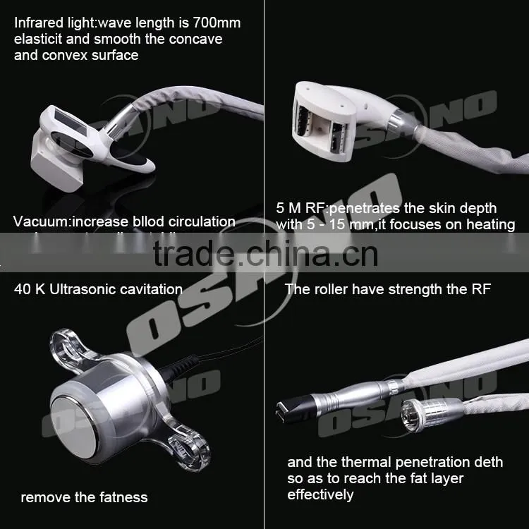 Best Effective Shaping Body Slimming Roller Vacuum Rf Ultrasonic Cavitation Machine