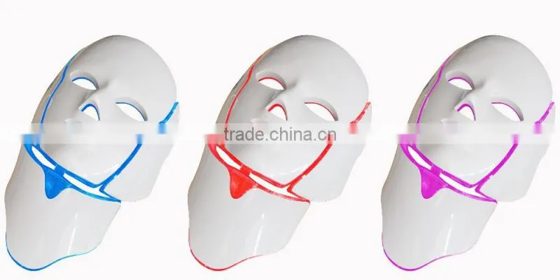 LED Mask!! 3 Colors LED Facial Mask PDT Machine with Teaching Video