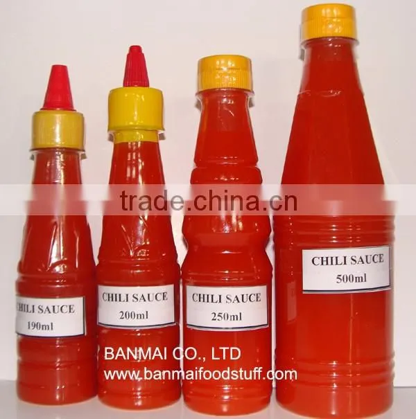 Best selling chili sauce in PET bottle