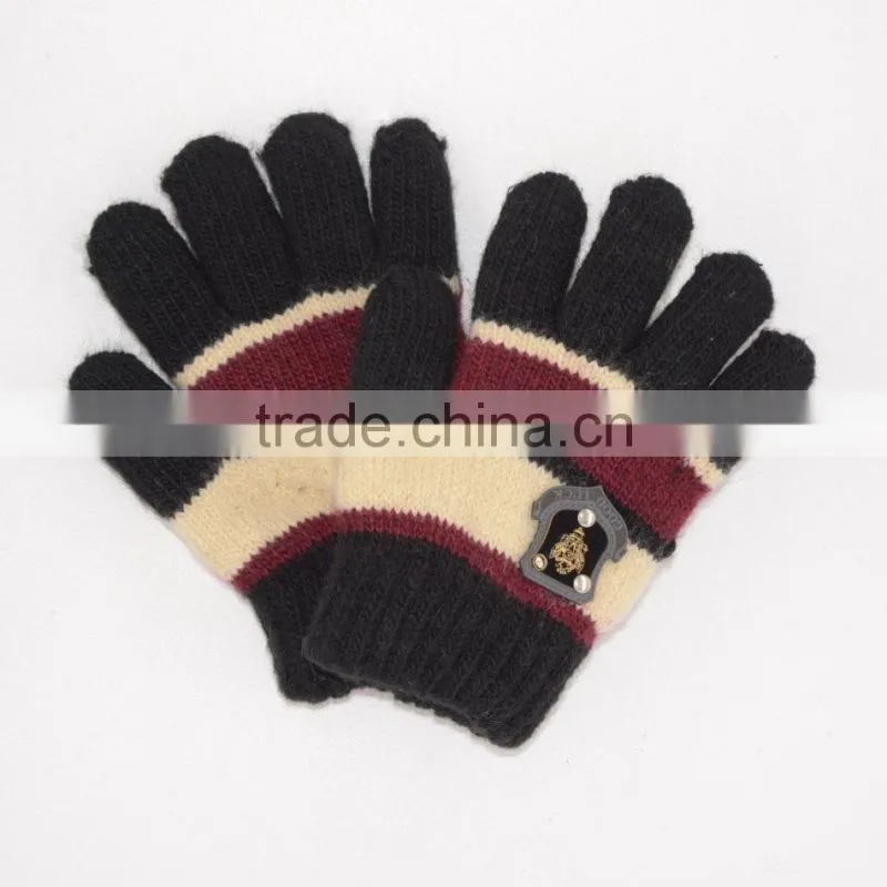 winter warm kid's knit gloves