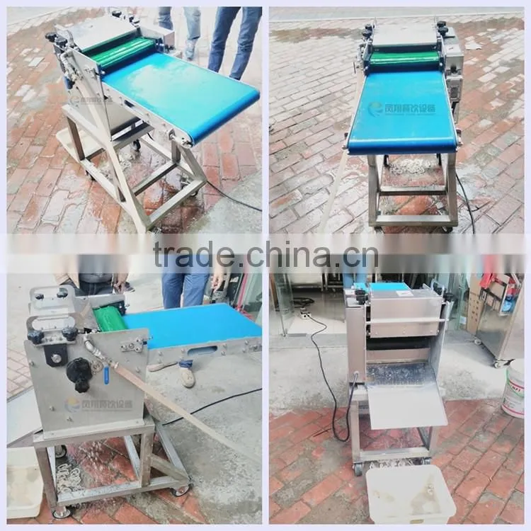Industrial Automatic Sleeve-fish Squid Ring Cutting Slicing Machine