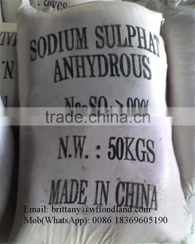 99% Min Sodium Sulphate price Anhydrous/ Na2so4/Glauber Salt/Good Price Sodium Sulphate