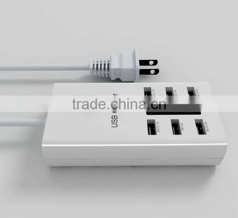 7.2A 6 port Smart USB Desktop Charger Station