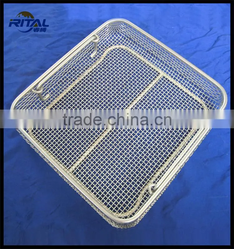 Hot Sale Medical Tools Stainless Steel Mesh Tray Sterilization Basket