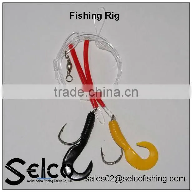 Chinese qualitied,3pc hook,octopus fishing rigs