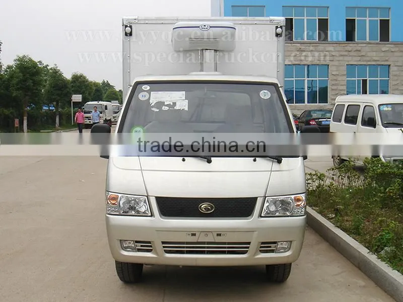 Foton 4X2 gasoline refrigerator truck for sale