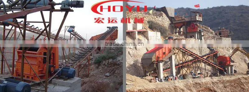 Construction machine/Pebble crusher