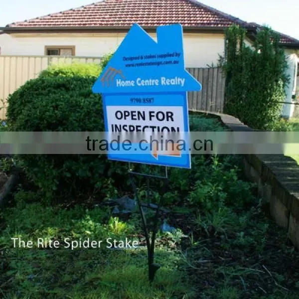 plastic "H" wire yard sign stakes