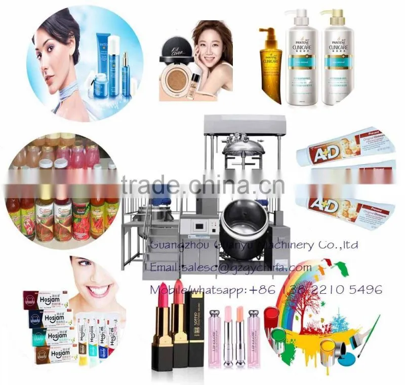 stainless steel hot sales vacuum steam heating emulsifying mixer for mixing and homogenizing