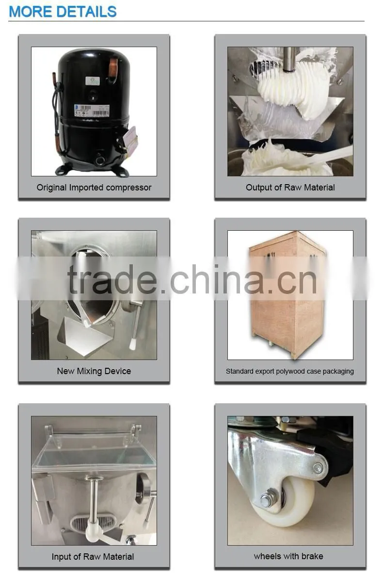 Small Continuous Ice Cream Batch Freezer