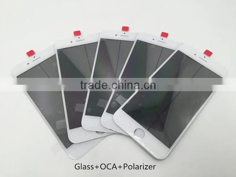 4 in 1 Original cold press glue Glass with frame with oca with polarizer film assembly for iPhone