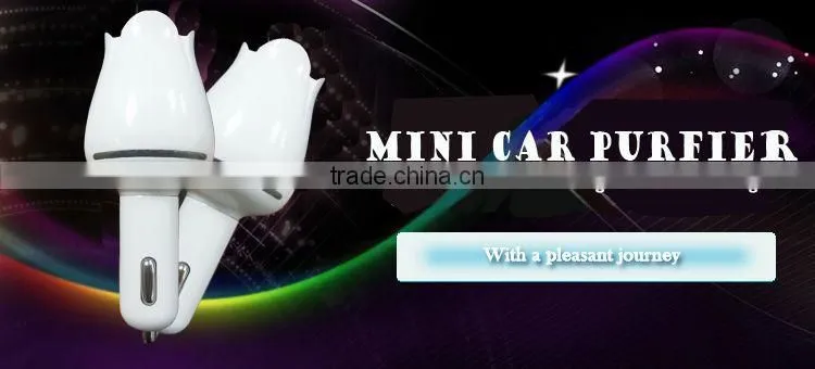 Promotion gift PM 2.5 removing 12V DC plug in car air purfier