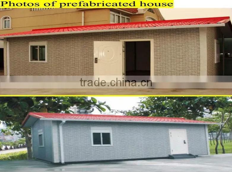 Cheap movable green manufactured light steel structure house/home/building