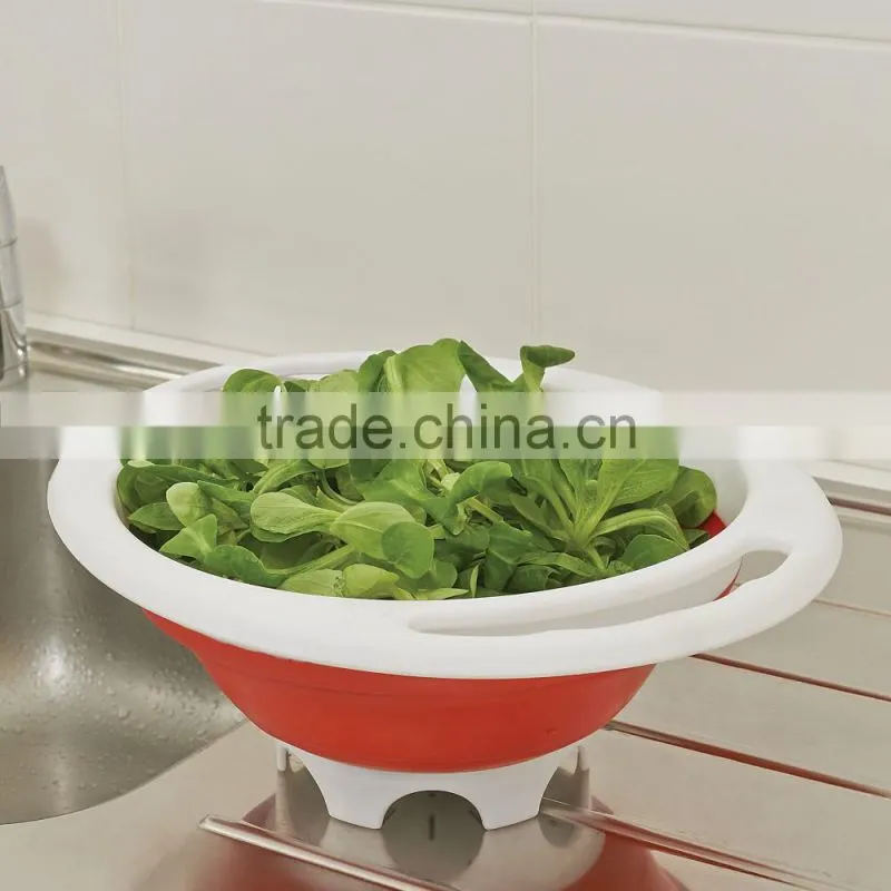 Collapsible Vegetable Fruit Silicone Colander
