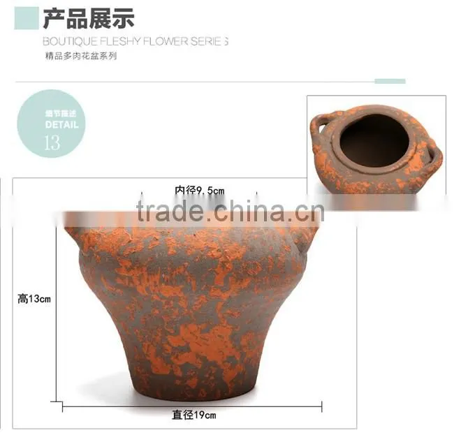 Wholesale retro do the old red ceramic outdoor planters