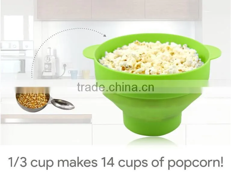 Silicone Collapsibel Popcorn Popper ,Silicone Popcorn Popper,silicone popcorn maker