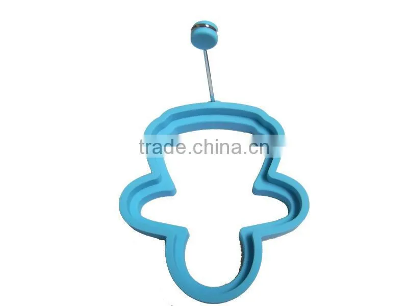 FDA LFGB Non-stick Silicon Egg Frying Ring with Handle