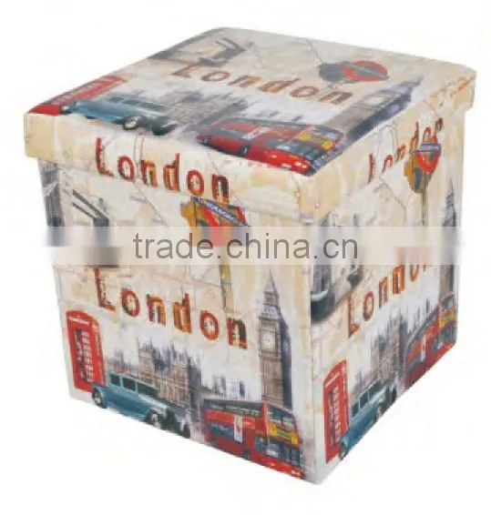 Hot Sale Latest Design PVC Printing Small Ottomans
