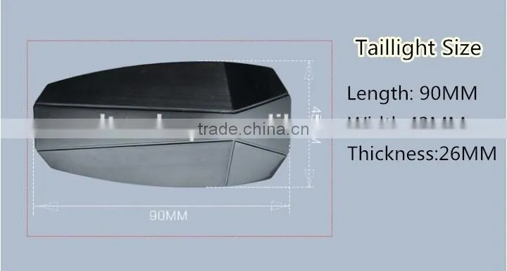 Smart Anti-theft Alarm Tailight Bicycle Rear Light Remote Control Wireless Bell Bicycle Taillight