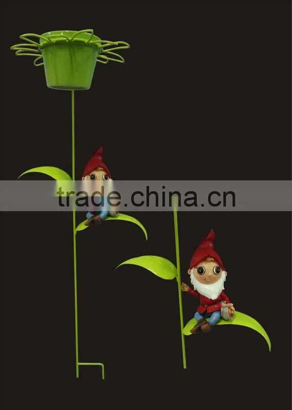 2014 new products lovely caterpillar iron decoration animal figurine hanging flower pot