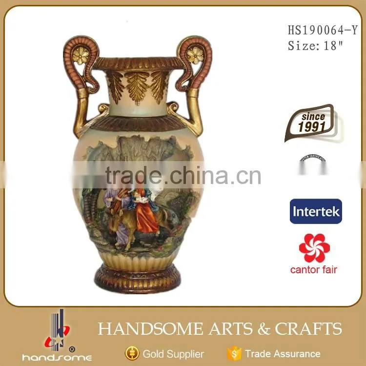 23 Inch Polyresin Home Decoration Flower Vase Stand