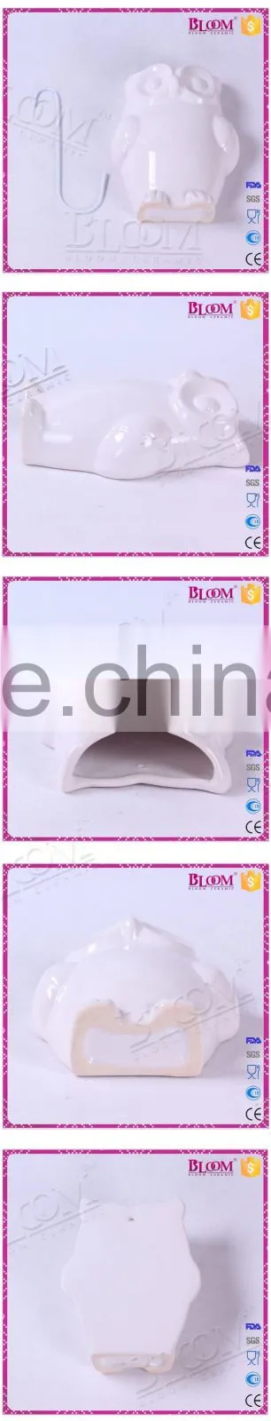owl shape custom gift white ceramic humidifier for sale