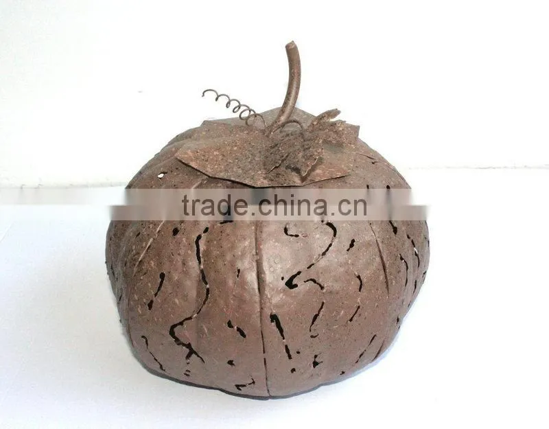 Metal Pumkin Candle Holder
