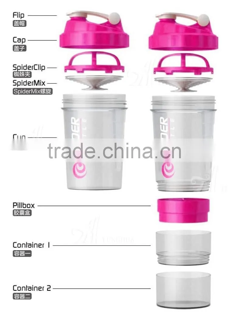 new products 2016 tritan water bottle function shaker water bottle