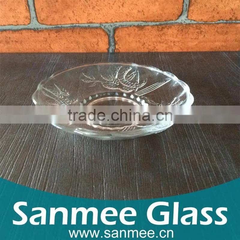 Mini Cheap Price Fruit/Melon Seeds Glass Decorative Plate